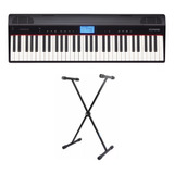 Piano Digital Roland Go Piano Go61p Com Bluetooth + Estante
