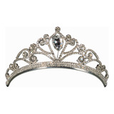 Corona Tiara Diadema Metal Brillantes Mediana Alba Hadas