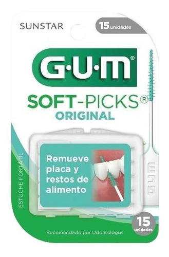 Palillos Dentales Gum De Hule X 15 U