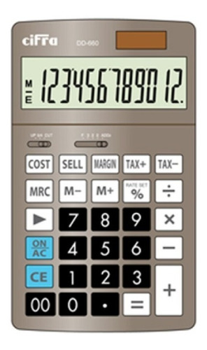 Calculadora De Escritorio Cifra Dt660 12 Digitos