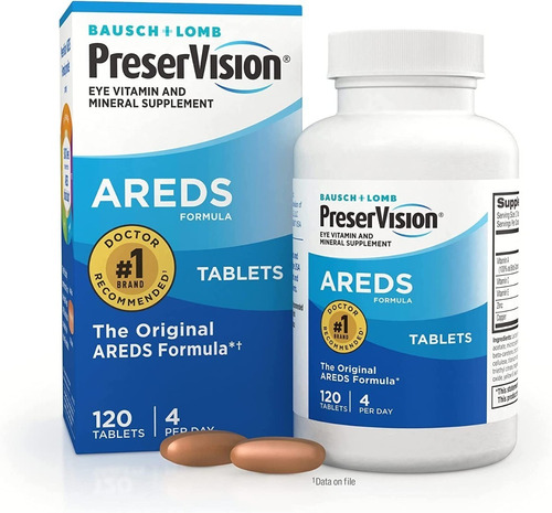 Preservision | Areds | Eye Vitamin & Mineral | 120 Tablets