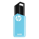 Memoria Usb Hp V150w 64gb 2.0 Celeste Y Negro