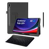 Case + Teclado Bluetooth Abnt2 Para Galaxy Tab S9 Fe+ / 12.4