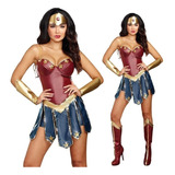 Disfraz De Wonder Woman Para Adultos, 6 Piezas