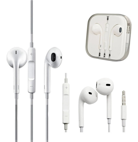 Audífonos Apple Earpods Con Conector Lightning Color Blanco