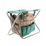 Banco Plegable C/bolso Organizador Camping Jardineria Pesca