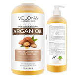 Velona Aceite De Argán  32 Onzas (con Bomba) | 100% Pur.