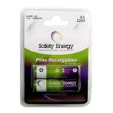 Pilas Aa Recargables Safety Energy 2200mah 1,2v Blister X2 