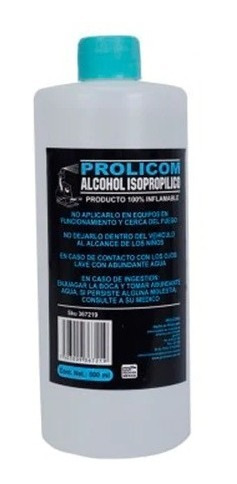 Alcohol Isopropilico 500 Ml  Prolicom