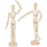 Muñeco Maniqui Figura Masculina Articulada De Madera 30cm 