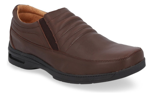 535-03 Zapato Casual Mocasín Hombre Caballero Café