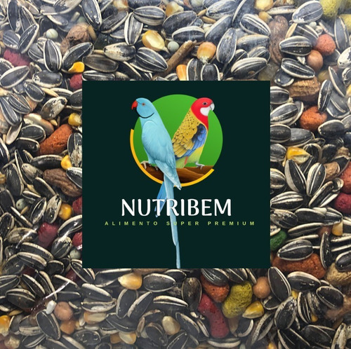 Ração Papagaio C/ Frutas Nutribem Grão Amendoim Premium 5kg