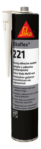 Sikaflex 221 Sellador Poliuretano Profesional Negro 300 Ml