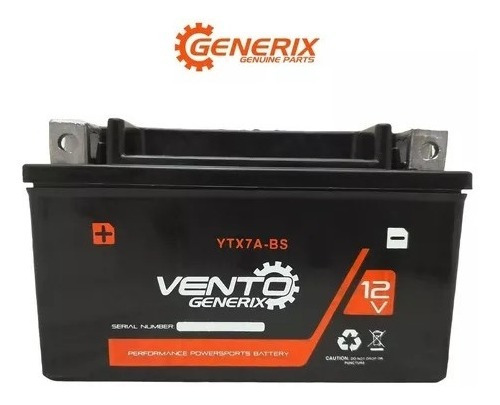 Bateria Moto Vento Ytx7a-bs Screamer 250 / Axus 150 Original