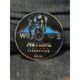 Metroid Prime 3 Corruption Nintendo Wii Solo Disco