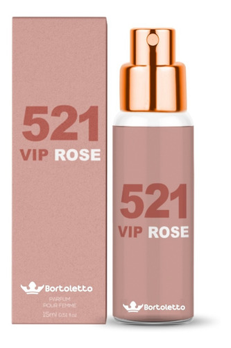 Perfume Bortoletto 521 Vip Rose Original - Parfum 15ml