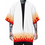 Capa Kimono  Demon Slayer Rengoku Kimetsu No Yaiba Cosplay