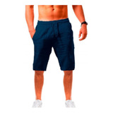 Short Para Lino Con Cordones Hombre Bermudas Para Hombre