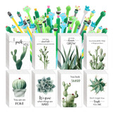 48 Set Cactus Regalos Set Cactus Bolígrafos Cactus Ins...