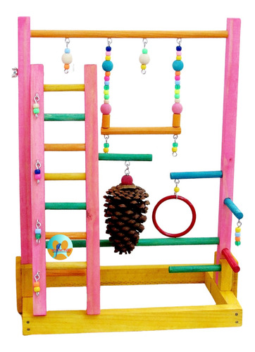 Playground Calopsita - (m1-rosa) - My Pet Feliz