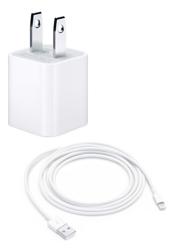 Cargador Para iPhone 5w + Cable Usb A Lighting 2m Original