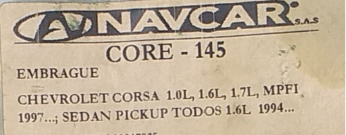 Guaya  Clutch Croche Corsa 1.0l, 1.6l, 1.7l, Sedan  Foto 2
