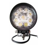 Faro Led Redondo 27w 9 Leds 4x4 Cuatri Moto Universal 12v