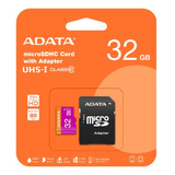 Memoria Microsd 64gb Clase 10 Adata Con Adaptador