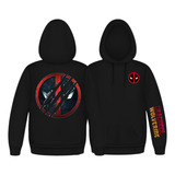 Buzo Capota Deadpool & Wolverine Hoddies Serie Black