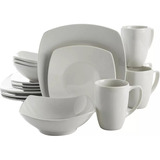 Set Vajilla Porcelana Gibson Home Zen 16 Piezas