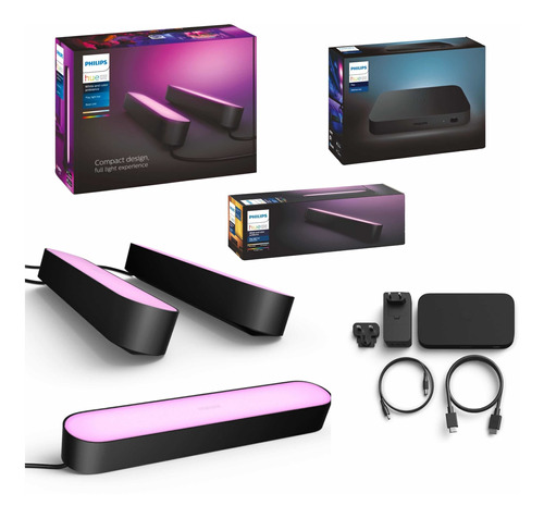 Philips Hue Sync Box Hdmi 4k + Hue Play Triple Con Fuente