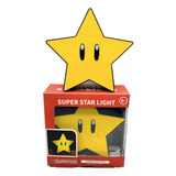 Lámpara Super Mario Bros Estrella Luz Led Star Con Sonido