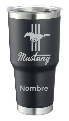 Termo Personalizado Mustang Grabado Laser 30 Oz