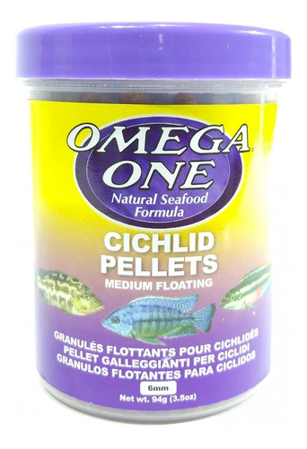 Cichlid Pellets 94gr 6mm  Omega One Para Peces Ciclidos