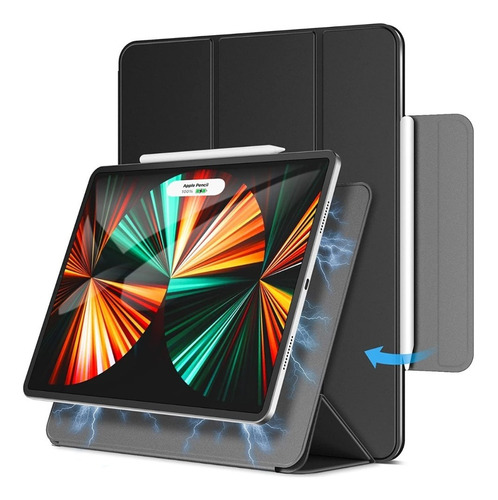 Funda Magnética Para iPad Pro 12.9 Con Porta Pencil