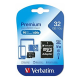 Tarjeta De Memoria Micro Sd Verbatim Con Adaptador 32gb