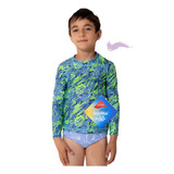 Remera Uv Lycra Protección Solar Filtro Uv50 Niños Noxion