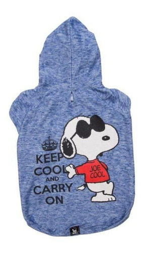 Moletom P/ Cães Charlie Snoopy Keep Cool -azul Royal, Tam:pp