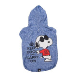 Moletom P/ Cães Charlie Snoopy Keep Cool -azul Royal, Tam:pp