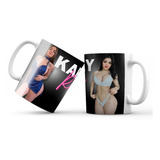 Taza Karely Ruiz Taza Negra Sublimada