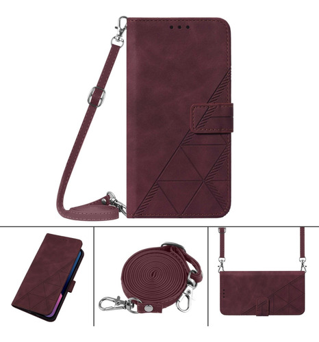 Funda De Piel Cruzada Para Tecno Camon 18p