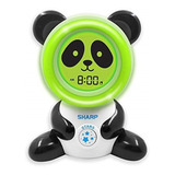 Reloj Despertador Digital De Niños Sharp Verde/negro/blanco