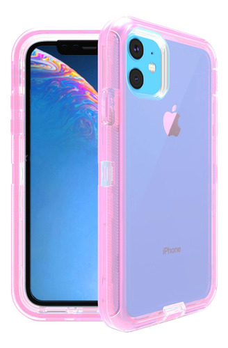 Funda Case Transparent Para iPhone 11/11pro/11pro Max 3 En 1