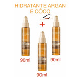 Kit C 3: Óleo Tratamento Hidratante Avon Argan E Côco 90ml