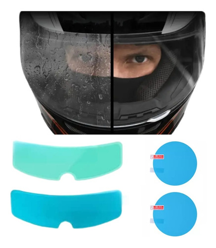 4 Piezas Universales Antiempañantes Para Casco Motociclista