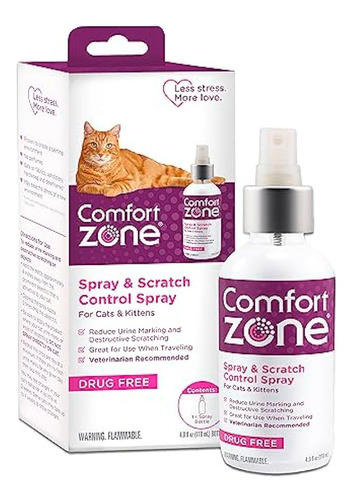 Spray Calmante Para Gatos Comfort Zone: Tamaño Económico (4 