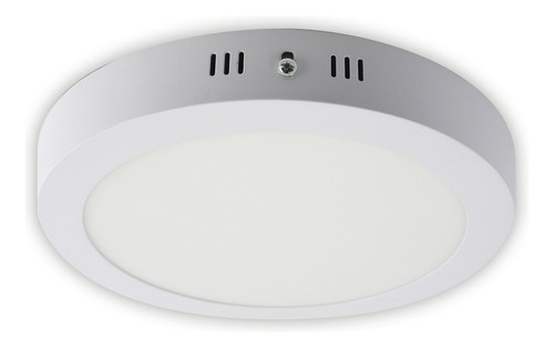 Plafón Panel Led 24w Aplicar Redondo Luz Neutra Ext. A 220v