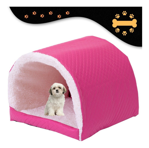 Cama Pet Inglu Gato Sherpa Impermeavel Casinha Para Seu Pet