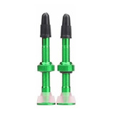  Par Valvula Tubeless Arstop Presta 45 Mm Verde