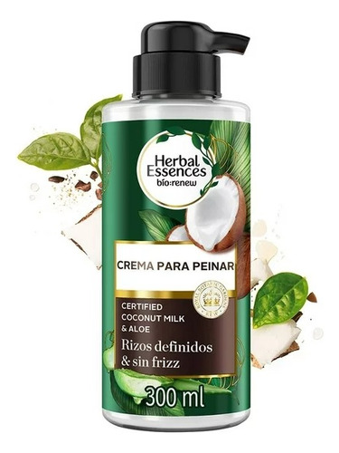 Crema Para Peinar Herbal Esssences Leche De Coco Y Aloe